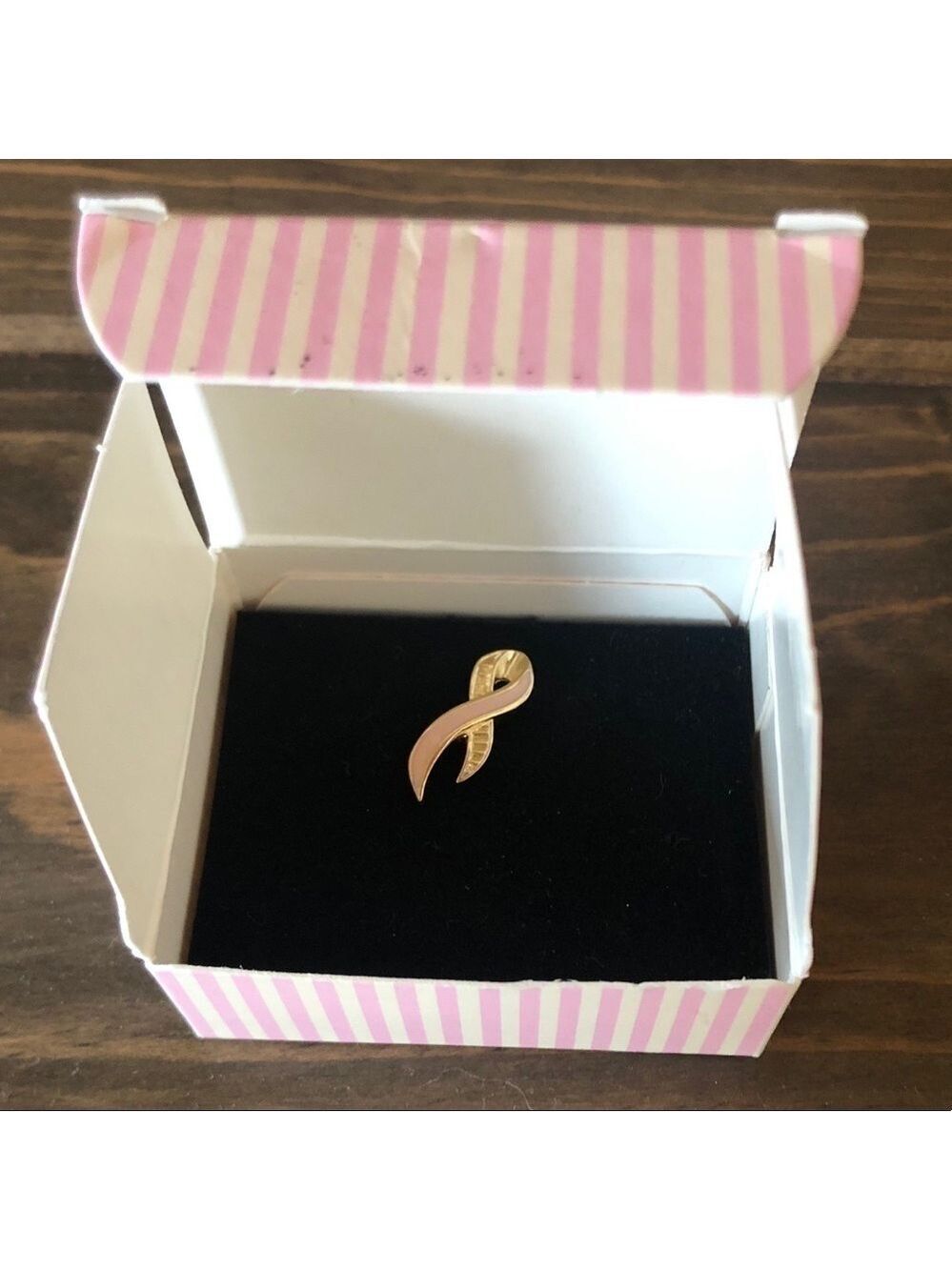 Avon small Breast Cancer ribbon pin Better Breast Care brooch